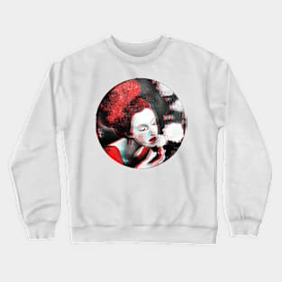 rose and woman love Crewneck Sweatshirt